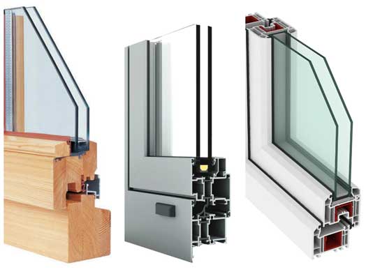 انواع پنجره دوجداره - نوین خانه